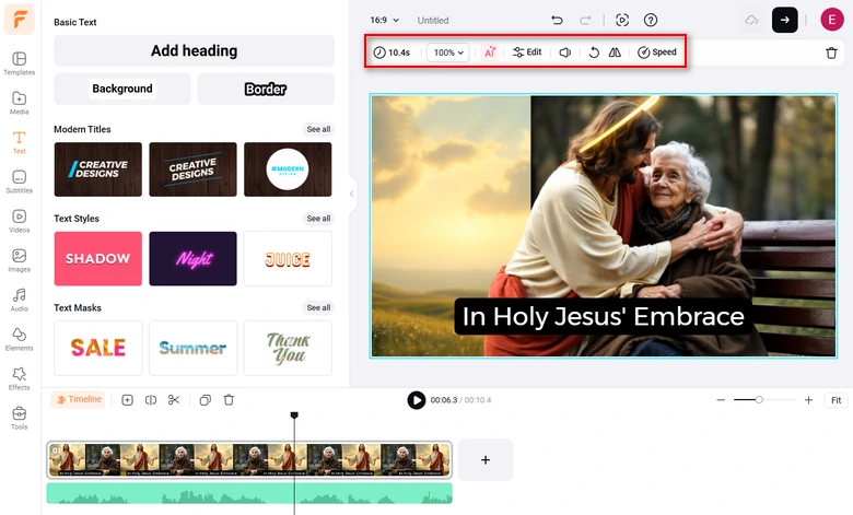 Edit Holy Jesus Video