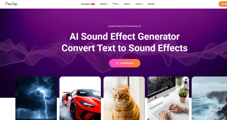 AI Sound Effects for AI Kung Fu Video - FlexClip