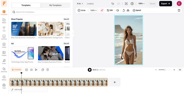 Edit AI Lingerie Video