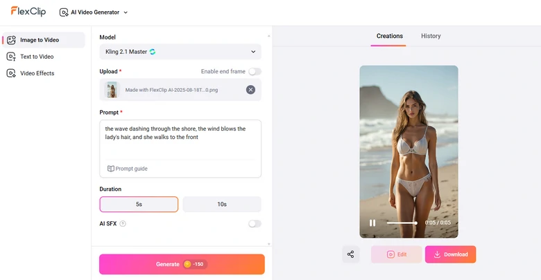 Generate AI Lingerie Video