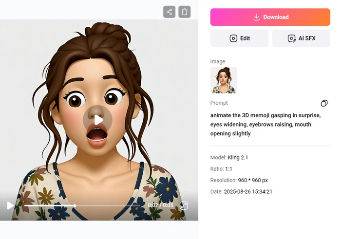 Preview the Animated Memoji