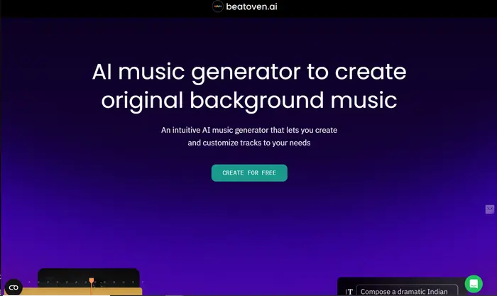 Beatoven.ai-音楽を編集できる音楽生成AIツール