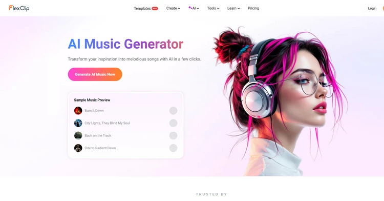 AI Music Generator - FlexClip