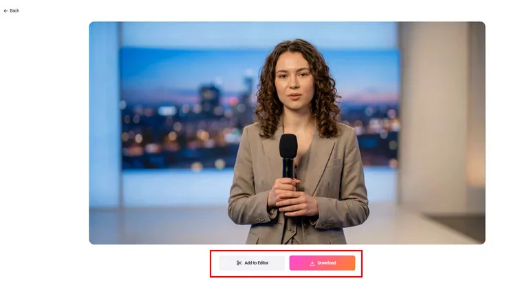 Download AI News Anchor Video - FlexClip