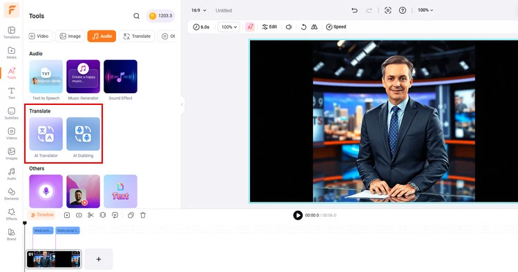 AI Editing Feature - FlexClip