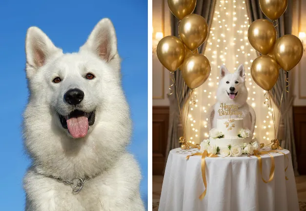 AI Pet Birthday Photo
