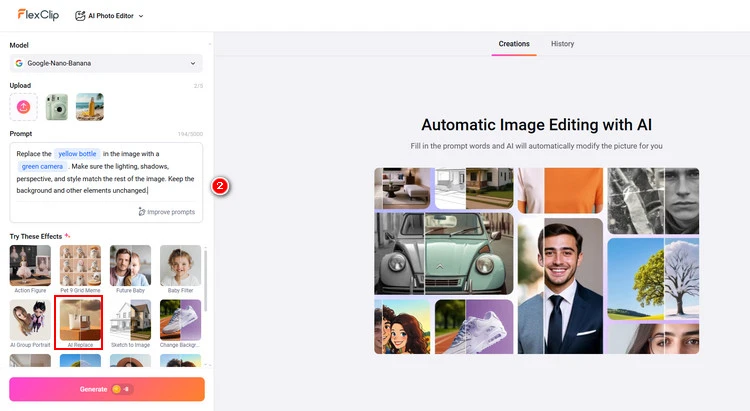 Generate AI Photoshoot - FlexClip