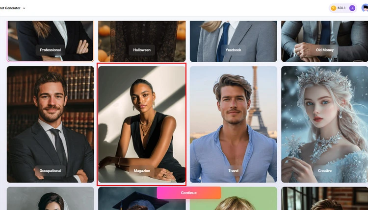 Choose Photo Category - FlexClip