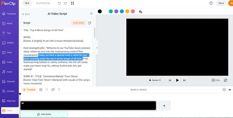 Rephrase the AI-generated podcast scripts and tailor the detail to fit your podcast shows