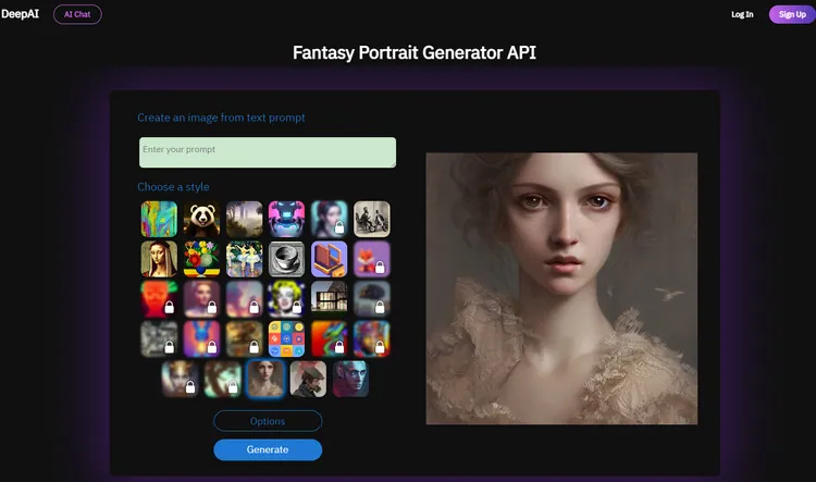 Online Free AI Portrait Generator - DeepAI