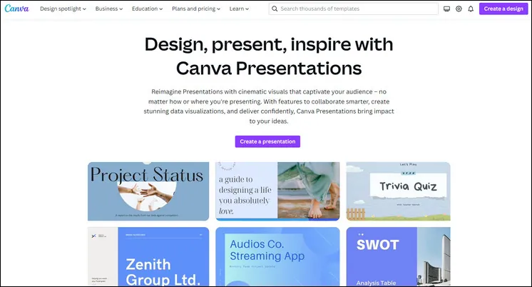 AI Presentation Maker - Canva