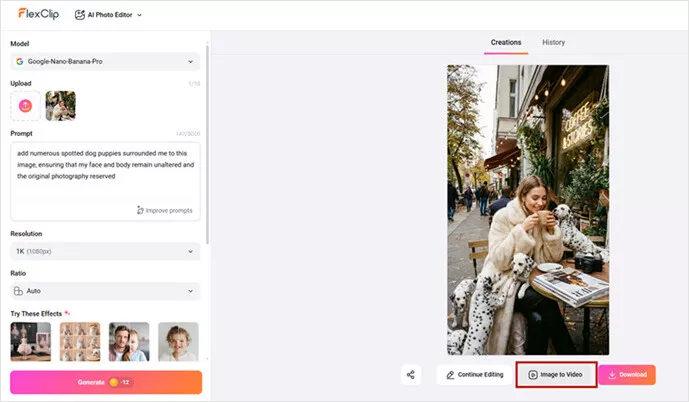 Add Your AI Puppy Photo for Dynamic Video