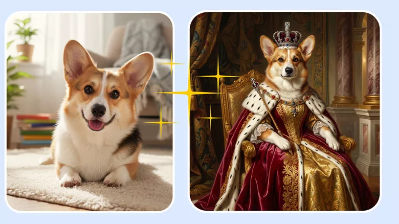 Puppy Creative Ideas with FlexClip: Creative AI Pet Photography