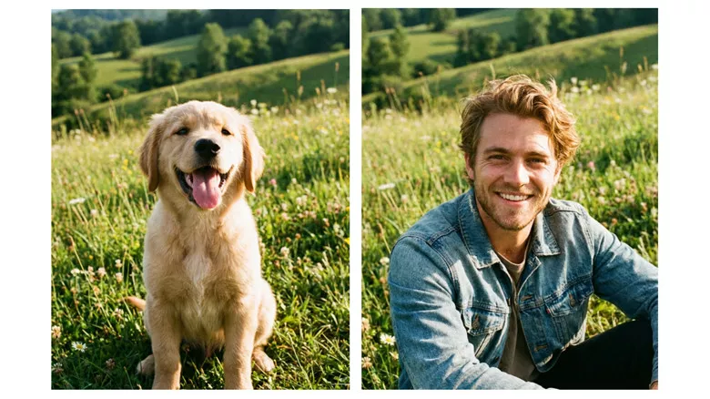 Puppy Creative Ideas with FlexClip: Pet to Human Transformation