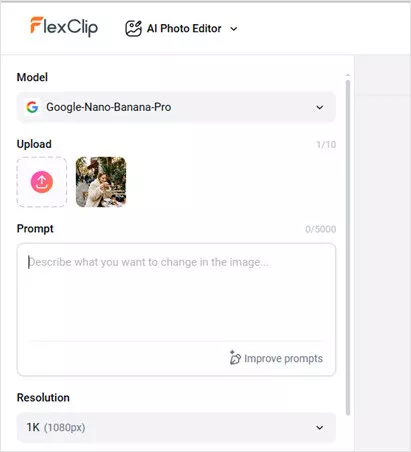 AI Puppy Photo Generation: Upload Your Photo to FlexClip