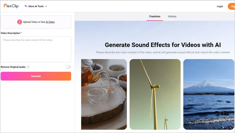 Create AI Rain Sound Effect from Video - Step 1