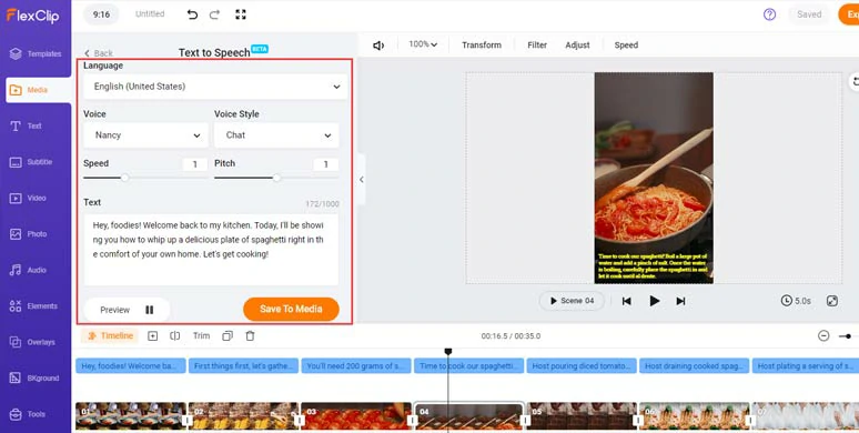 Convert text to realistic AI voices for your AI Instagram Reels