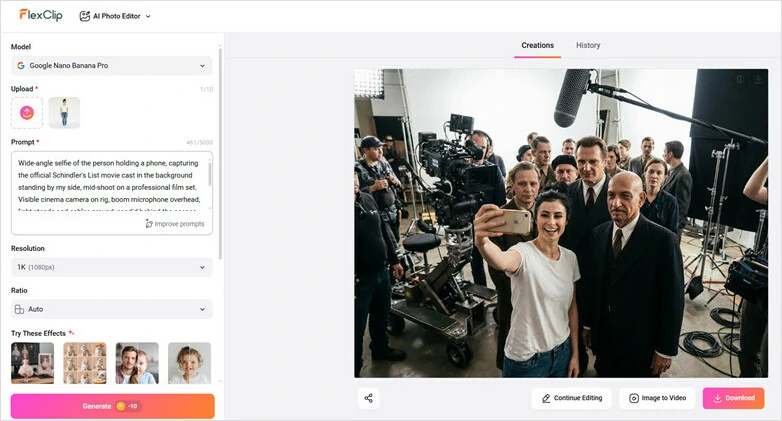 Repeat the Process to Generate Selfies with Celebrity as Many as You Want