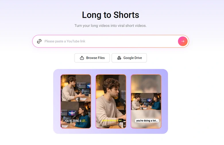 Upload your long video to FlexClip