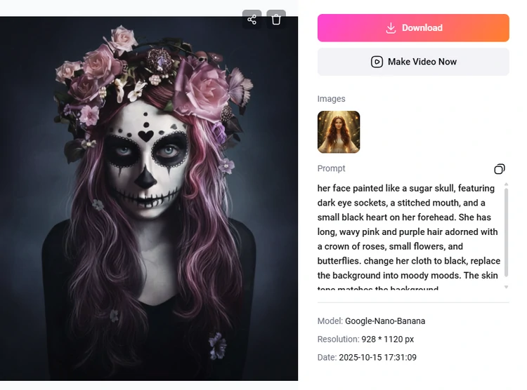 Preview & Export the Skeleton Photo
