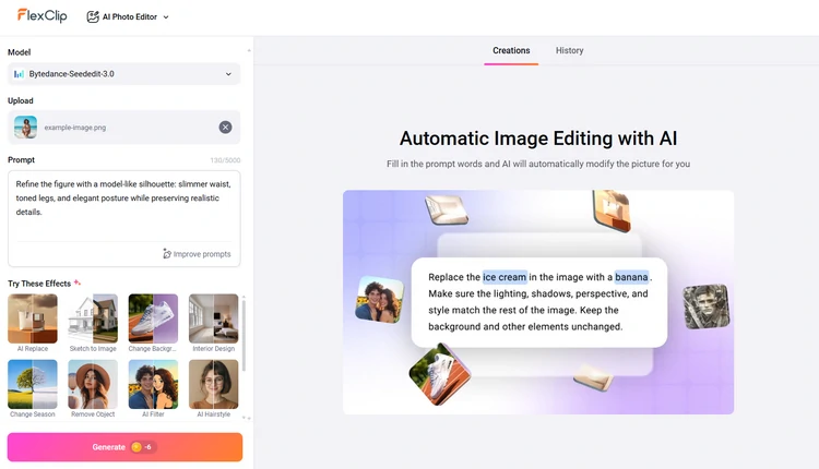 Apply AI Skinny Filter to Photo