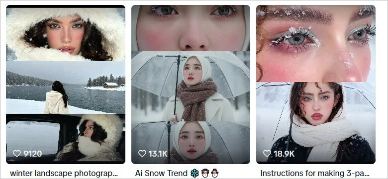 AI Snow Trend on TikTok