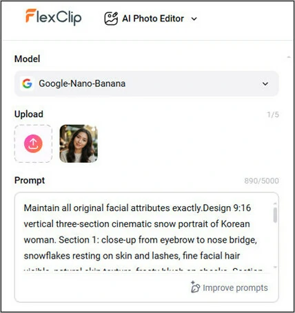 Enter Your AI Snow Photo Prompt