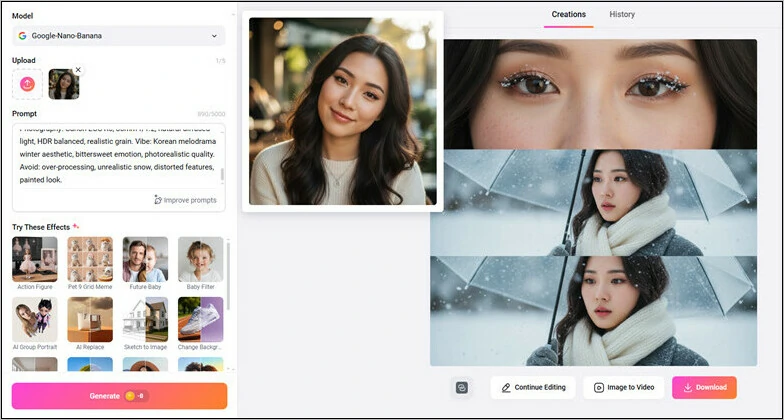Generate Your AI Winter Vibe Photo