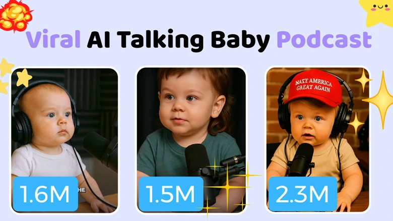 AI Talking Baby Podcast Trend with Millions of Views on Social Media Platforms