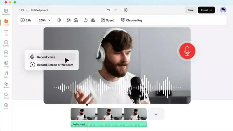 Record Podcast Voiceover from Your Microphone