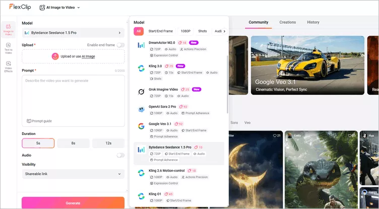 Generate AI Testimonial Video Footage with FlexClip's AI Video Generator