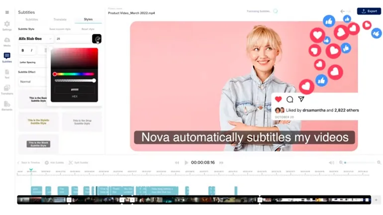 AI TikTok视频属tor - Nova.ai