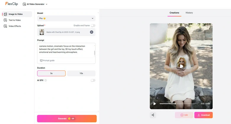 Animate the Toy Picture for Fun