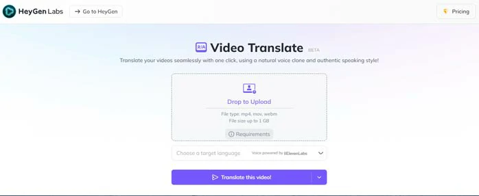 Use AI to dub a video into another language by HeyGen