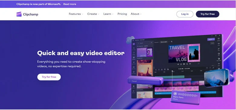 Best AI Video Editor for PC - Clipchamp
