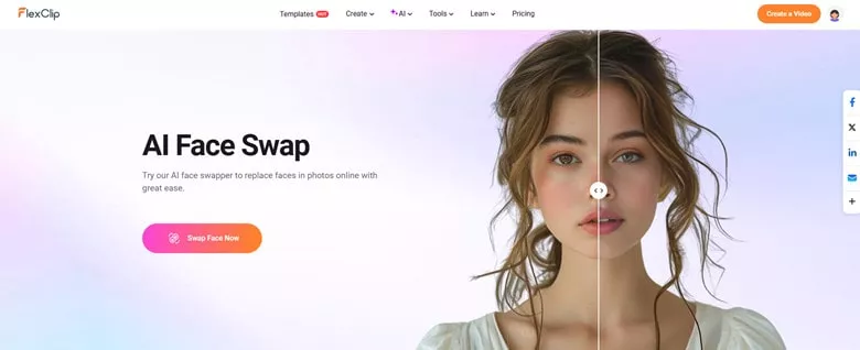 AI Face Swapper Online in FlexClip