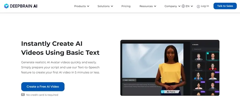 Best AI Video Generator - DeepBrain AI