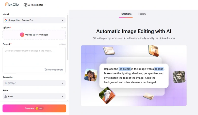 FlexClip Photo Editor Tool