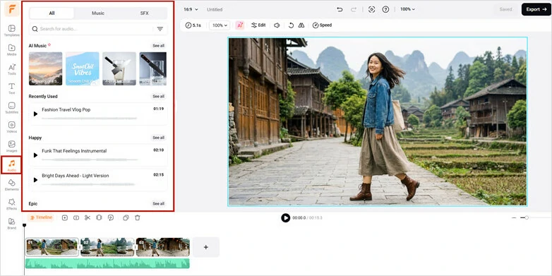 Perfect the Walking Video with Background Music