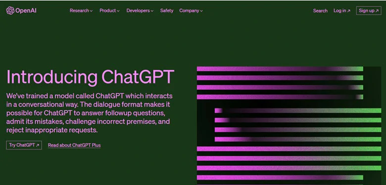 ChatGPT - AI Chatbot Website