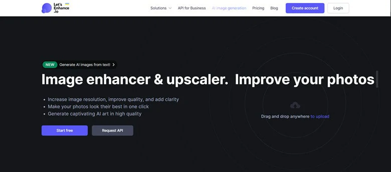 Let's Enhance - AI Image Enhancement Website