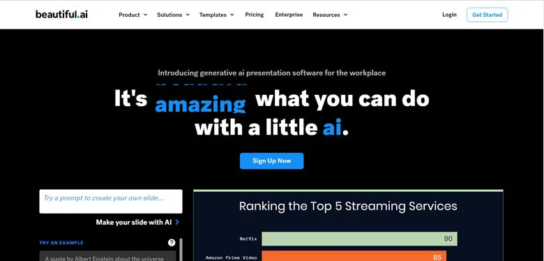 Beautiful . AI - AI Presentation Maker Website