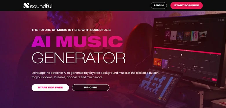 Soundful - AI Soundtrack Generation Website
