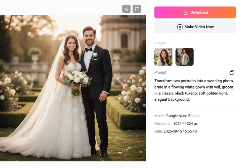 Preview the Wedding Photo