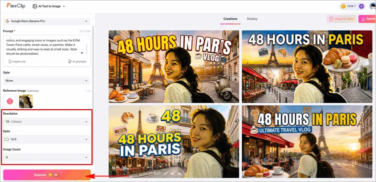 Generate a Thumbnail Image with AI
