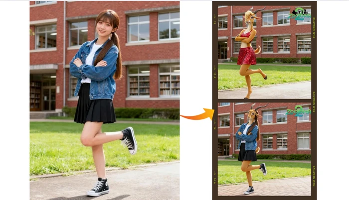 ズートピアのガゼルになってみよう