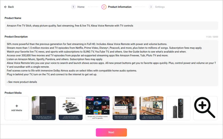 Set Up Your Product Video Preferences - Information & Footage
