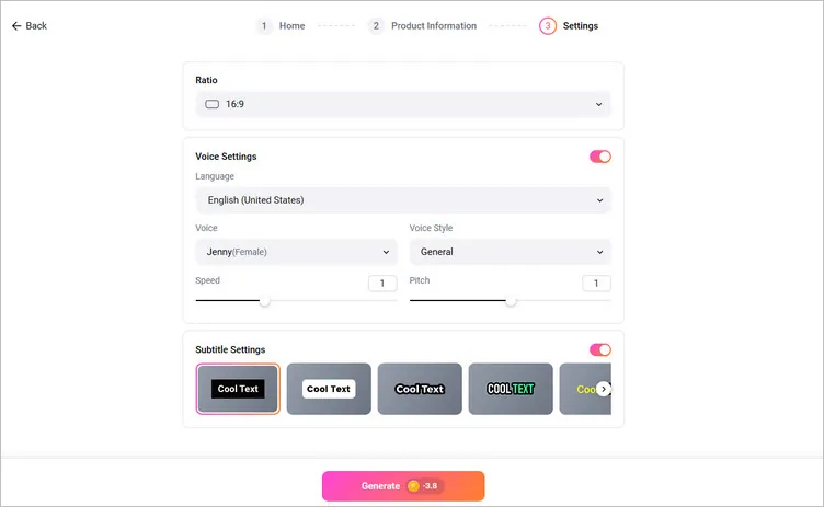 Set Up Your Product Video Preferences - More Settings