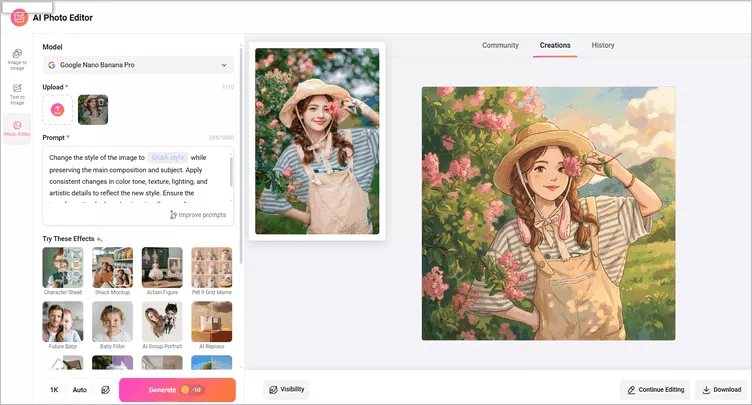 Turn Your Image into an AI Character