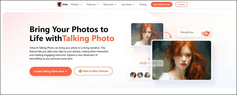 用 Virbo AI 生成動態圖片